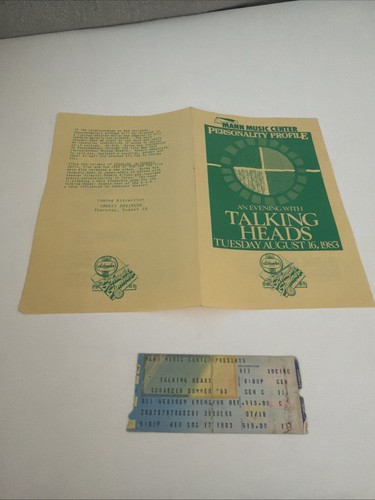 Talking heads concert - talking,